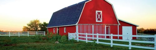 red barn in the andes